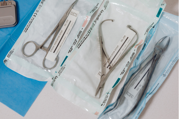 instruments-nail-surgery.jpg Ingrown Toenail Removal Instruments — Foot & Ankle Centers NJ Sterile surgical instruments, including nail nippers and elevators, laid out on a tray in preparation for an in-office nail procedure.